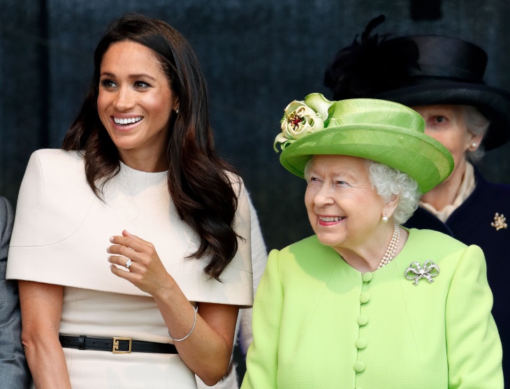 Meghan Markle dan Ratu Elizabeth II. (Foto Elle) 