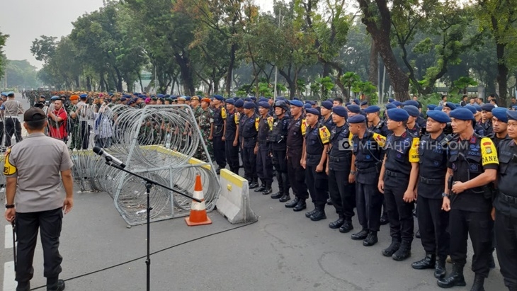 Apel sidang pengamanan MK. (MP/Kanugrahan)