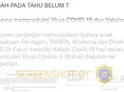 [HOAKS atau FAKTA]: Moderna Produksi Vaksin COVID-19 Sebelum Pandemi Terjadi