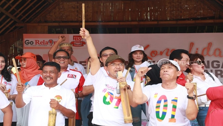 Bermodalkan Kentongan, Relawan Jokowi-Ma'ruf Siap Rebut Kemenangan di Banten