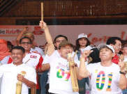 Bermodalkan Kentongan, Relawan Jokowi-Ma'ruf Siap Rebut Kemenangan di Banten