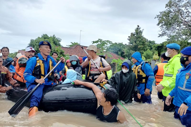 Banjir di Kota Serang Banten. (Foto: Antara)