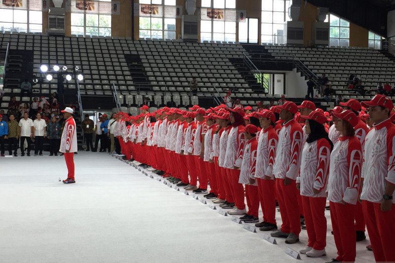 Kukuhkan Kontingen SEA Games 2019, Menpora Zainudin Minta Atlet Fokus Tanding