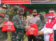Perhimpunan INTI Bersama TNI Bagikan Ribuan Sembako dan APD kepada Masyarakat di Wilayah Kodim 0608/Cianjur