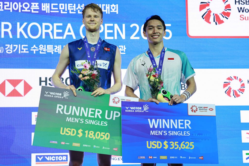 Setelah Bergelut Dengan Pemulihan, Jonatan Akhirnya Raih Gelar Juara di Korea Open 2025