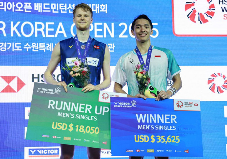 Setelah Bergelut Dengan Pemulihan, Jonatan Akhirnya Raih Gelar Juara di Korea Open 2025