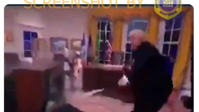 [HOAKS atau FAKTA]: Donald Trump Ngamuk Tak Mau Diminta Tinggalkan Gedung Putih