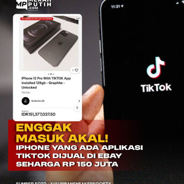 Enggak Masuk Akal! iPhone yang Ada Aplikasi TikTok Dijual di Ebay Seharga Rp 150 Juta
