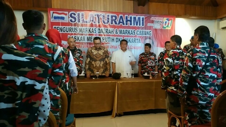 Jaga NKRI, Laskar Merah Putih Deklarasi Dukung Jokowi-Amin