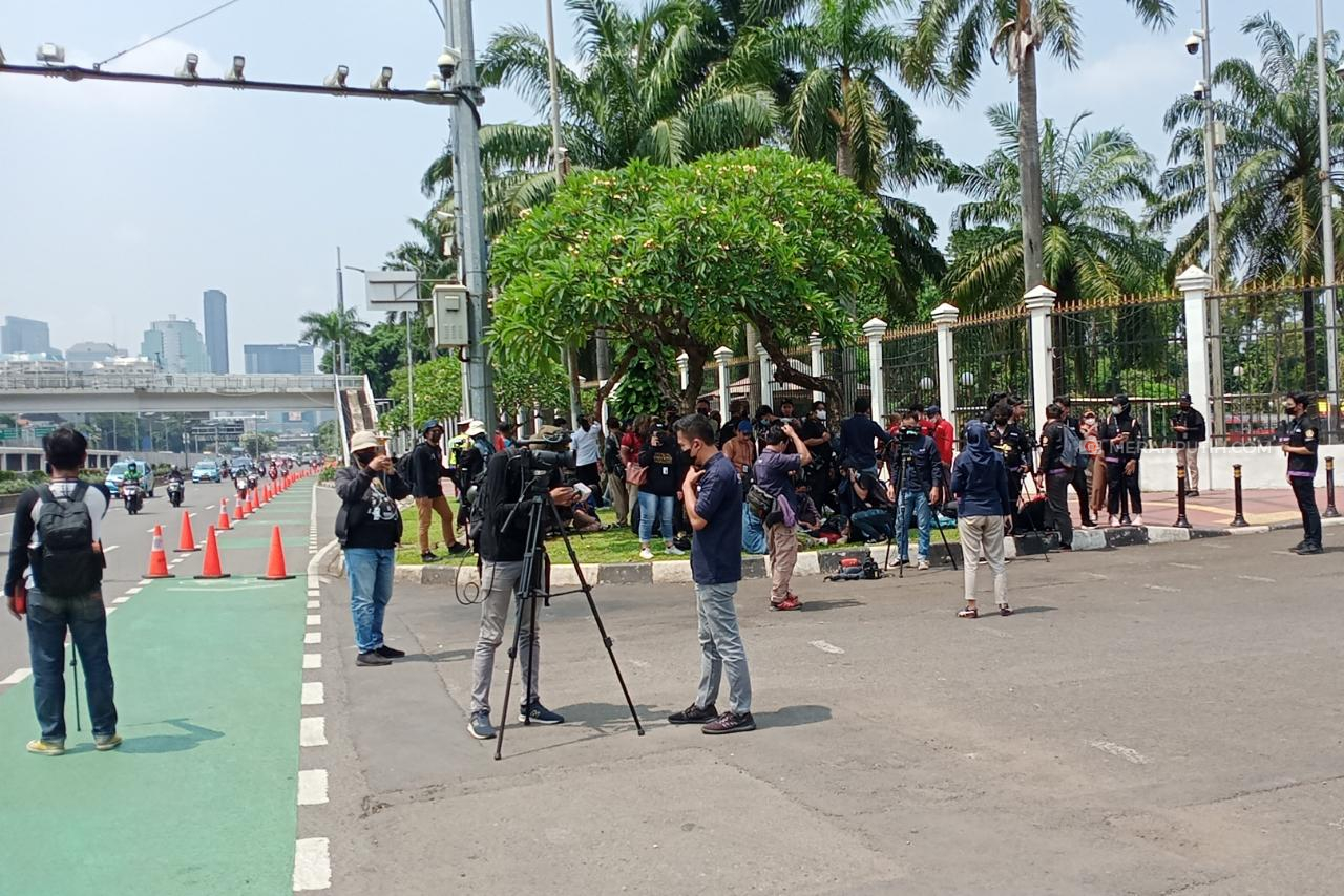 Belum Ada Mahasiswa Demonstrasi di Depan Gedung DPR RI