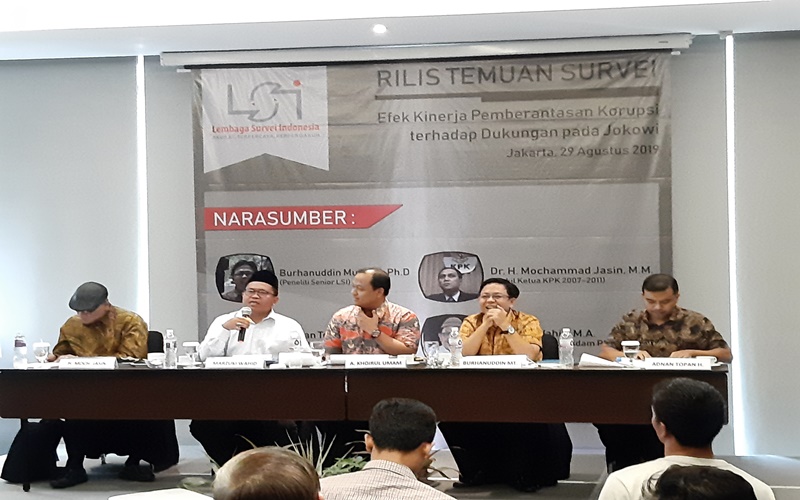 Rilis hasil survei LSI di Jakarta 