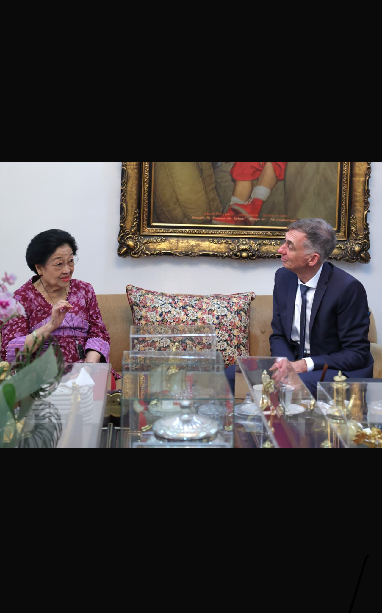 Terima Dubes Jerman, Megawati Ingatkan Antisipasi Krisis Global