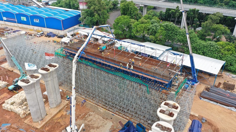 Proyek Kereta Cepat. (Foto: KCIC)