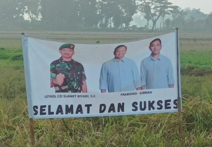 Bantah Terlibat Spanduk 'Sukses Prabowo-Gibran', Dandim Duga Mainan Oknum 