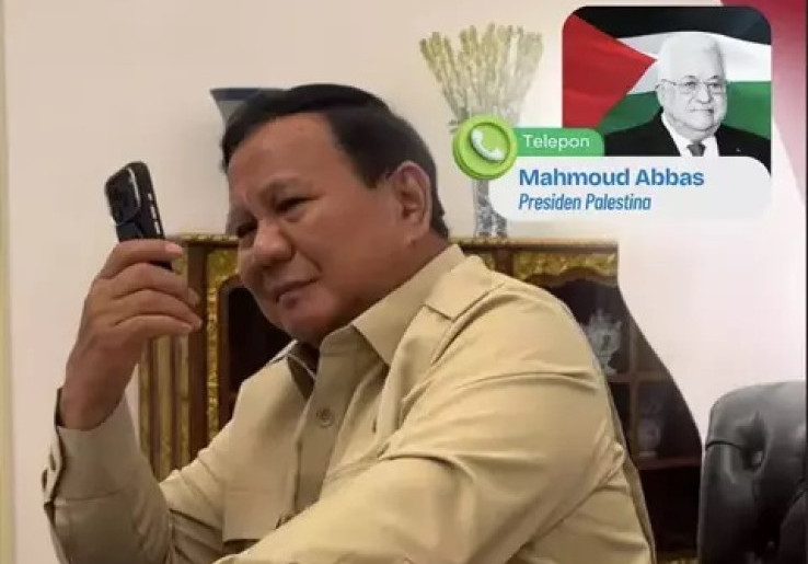 Presiden Mahmoud Abbas Telepon Prabowo, Puji Kesetiaan Indonesia Bela Palestina