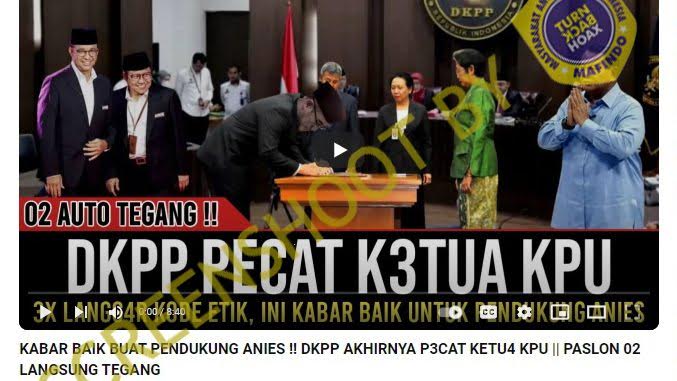 [HOAKS atau FAKTA]: Berkali-kali Langgar Kode Etik, Ketua KPU Dipecat