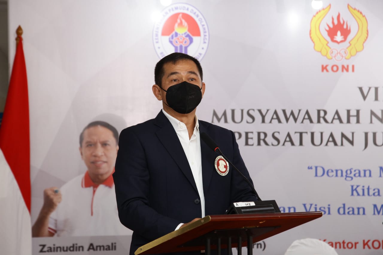 Mayjen TNI Maruli Simanjuntak terpilih sebagai Ketua Umum Persatuan Judo Seluruh Indonesia (PJSI) periode 2021-2026. (MP/Humas PJSI).