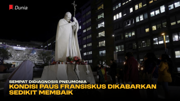 Sempat Didiagnosis Pneumonia, Kondisi Paus Fransiskus Dikabarkan Sedikit Membaik