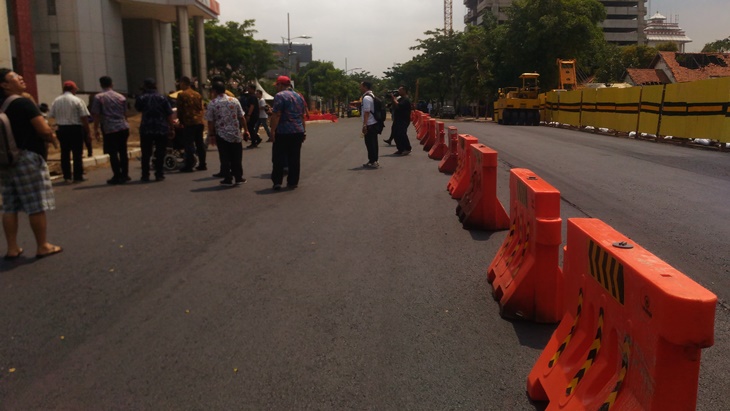 Kondisi Jalan Raya Gubeng terkiin. (Foto: merahputih.com/Budiawan)
