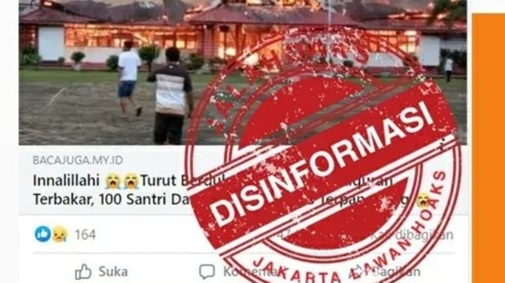 [HOAKS atau FAKTA]: Pesantren Alquran Terbakar, 100 Santri dan 2 Guru Terpanggang