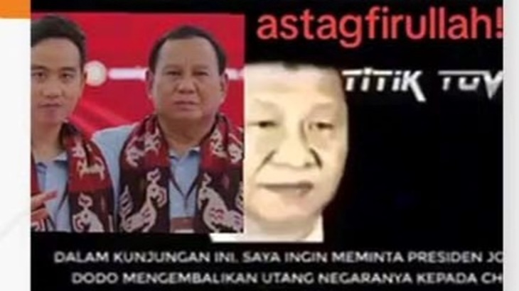 [HOAKS atau FAKTA] Presiden Xi Jinping Minta Kalimantan Jadi Jaminan Utang Indonesia