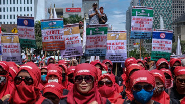 Berita Foto: Peringatan Hari Buruh Sedunia di Jakarta