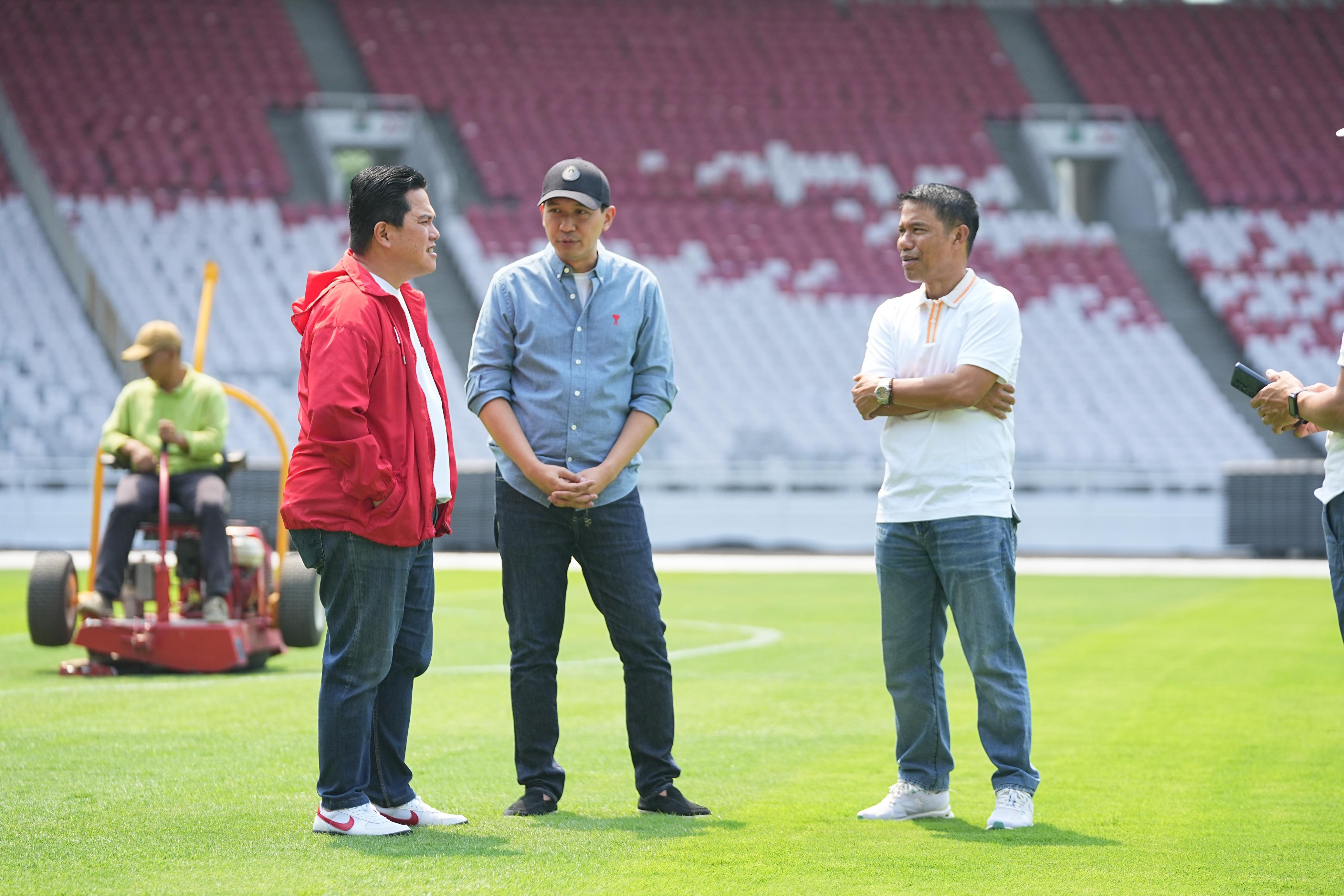 Erick Thohir Beberkan Kondisi Terkini SUGBK Jelang Timnas Indonesia Vs Australia