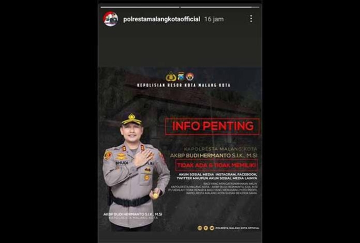 Tangkapan layar klarifikasi Polres Malang soal hoaks Kapolres ajak warga ikut lelang. (Foto: MP/Turnbackhoax.id)