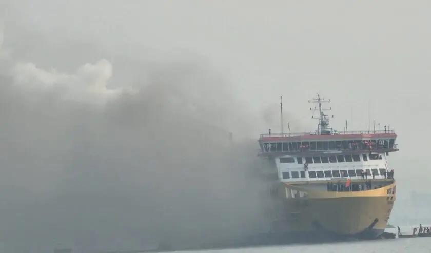 Kronologi Detik-Detik Kebakaran KMP Batumandi di Merak, Api Berkobar di Buritan Saat Sandar
