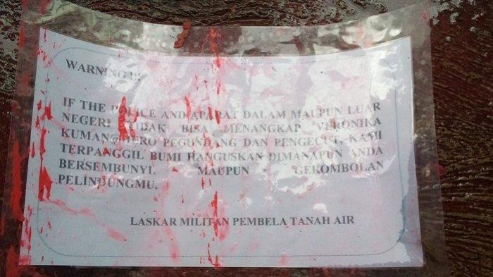 Pelaku Teror di Rumah Keluarga Veronica Koman Diduga Pakai Pelat Nomor Palsu
