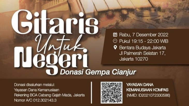 48 Seniman Galang Donasi untuk Penyintas Gempa Cianjur
