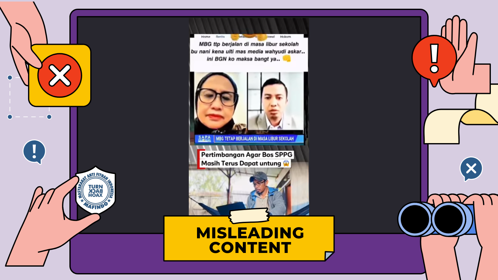 [HOAKS atau FAKTA] : MBG Tetap Beroperasi di Masa Libur Sekolah 2026 agar Pengelola Tetap Untung