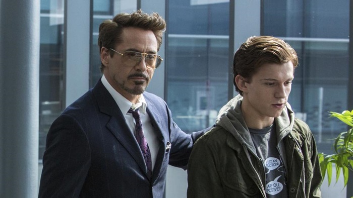 Tom Holland dan Robert Downey Jr.
