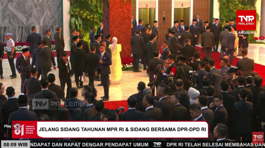 Jokowi, JK dan Budiono Hadiri Sidang Tahunan MPR