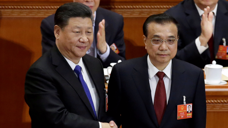 PM China Li Kegiang bersama Presiden Xi Jinping