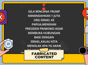 [HOAKS atau FAKTA]: Donald Trump Pindahkan 1 Juta Orang Israel ke Papua, Prabowo Sudah Oke