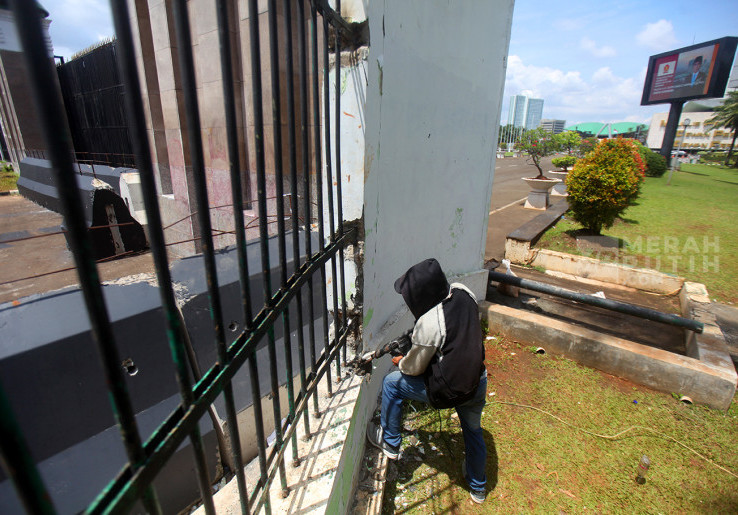 Mengintip Perbaikan Pagar Gedung DPR yang Roboh usai Aksi Demo Tolak RUU TNI