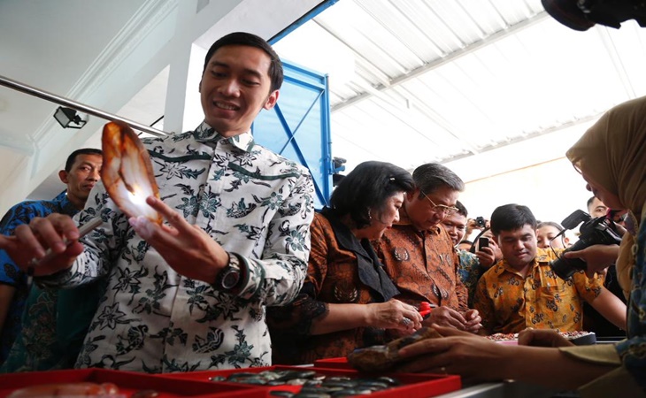 Edhie Baskoro Yudhoyono bersama SBY dan Ibu Ani