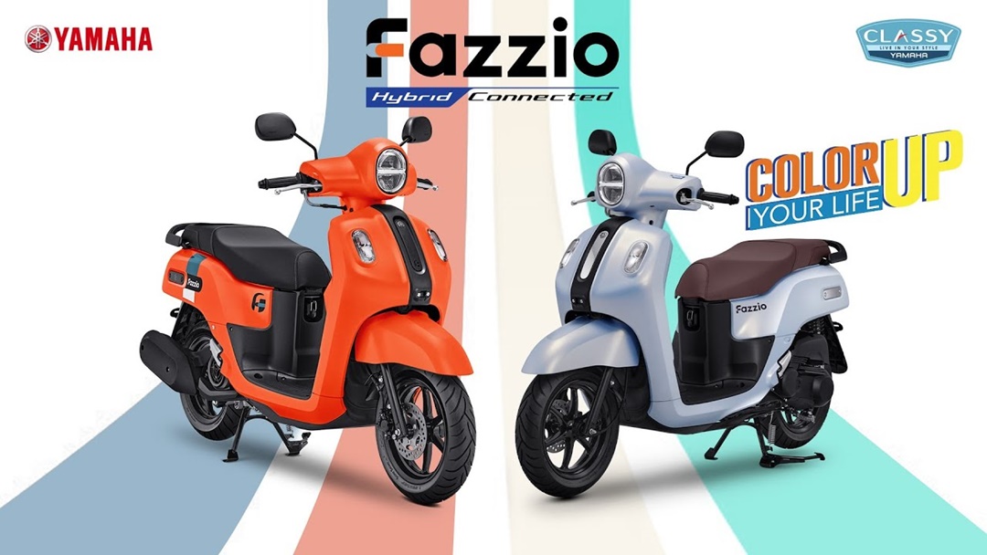 Yamaha Fazzio Hybrid Connected Hadir dengan Warna Baru