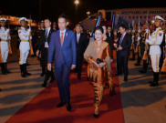 Xi Jinping Sambut Presiden Jokowi di Pembukaan BRF