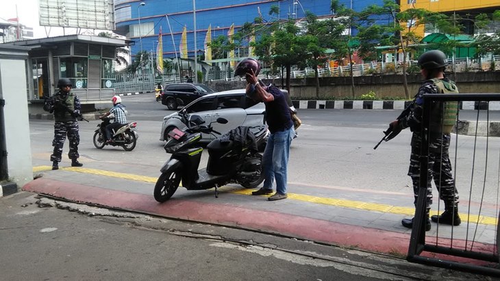 Lantamal III Gelar Latihan Simulasi Pengamanan Markas