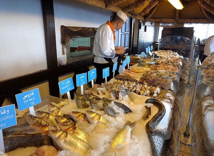 Hidangan laut mentah di Fish Market, Alexandria. (Foto: instagram.com/keniakeniab)
