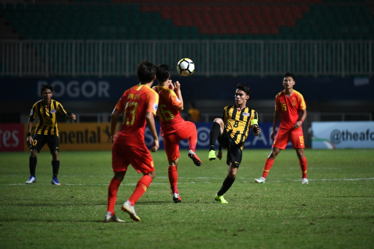 Partai Timnas China U-19 Vs Malaysia. (Asian Football Confederation (AFC))