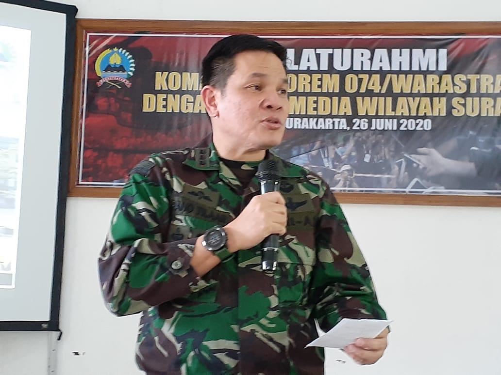 Danrem 074/Warastratama, Kolonel Inf Rano Tilaar. (MP/Ismail)
