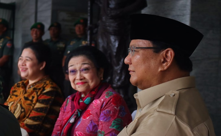  Resmikan Patung Bung Karno, Megawati Hingga Prabowo Sambangi Akmil
