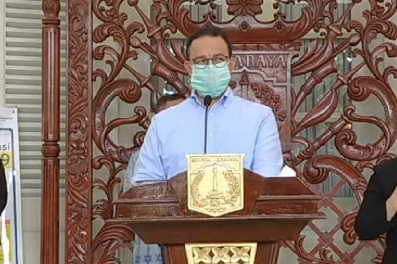 Gubernur DKI Jakarta Anies Baswedan di Jakarta, Kamis (26/3/2020). ANTARA/YouTube/dkijakarta