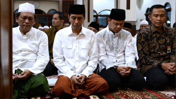 Presiden Salat Tarawih Bersama Masyarakat Bogor