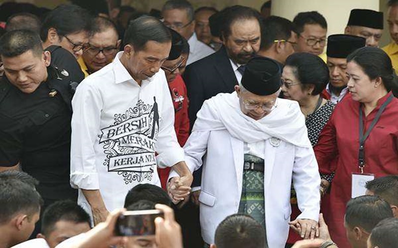 Presiden Jokowi dan Kiai Ma'ruf