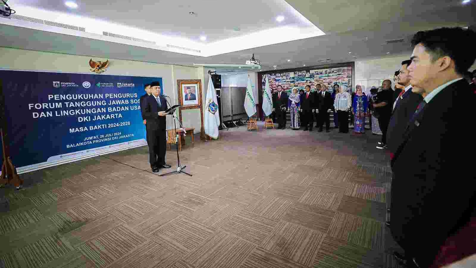 Sekda DKI Harap Pengurus TJSLBU Bantu Jakarta sebagi Kota Global