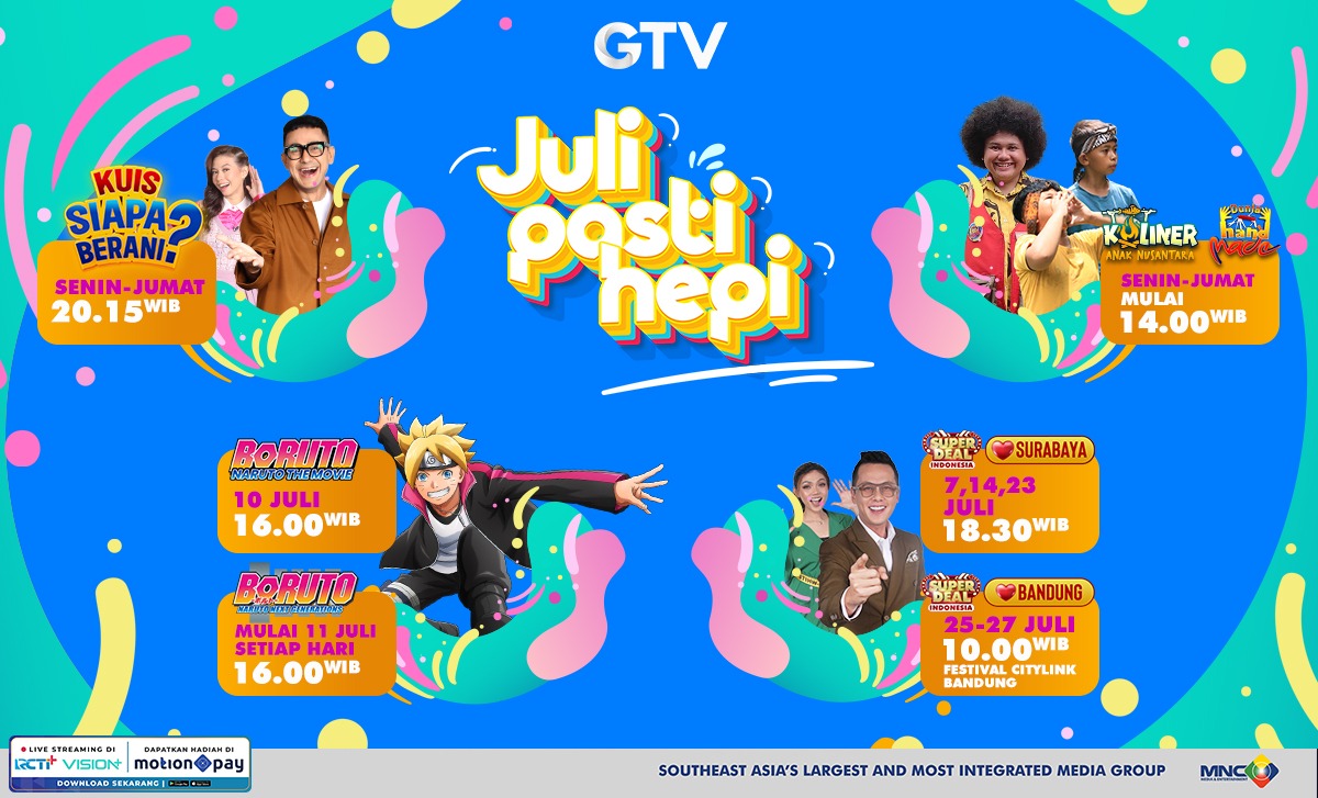 Liburan Full Happy, Ini Deretan Program Pilihan GTV Mesti Kamu Tonton
